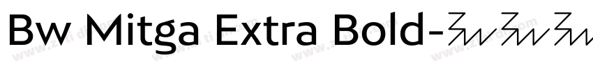 Bw Mitga Extra Bold字体转换